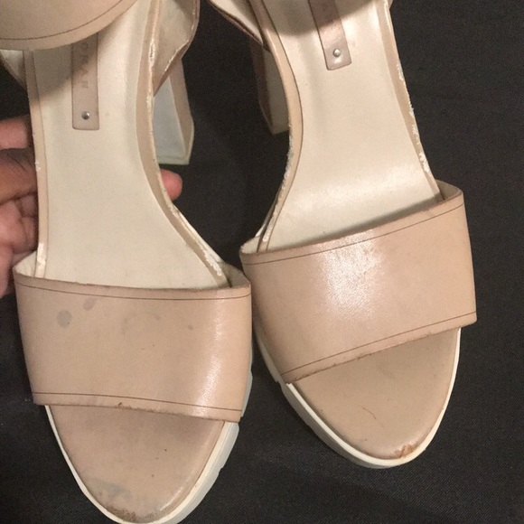 ZARA Nude Chunky Platform Heels 👡🌈 - Picture 3 of 7